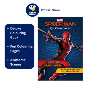 Marvel Spiderman Deluxe Colouring Book For Kids To Color