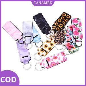 CANAMEK✨ 1pcs sáng tạo Keychain xách tay son môi trường hợp bìa Balm chủ Keyring Quà Tặng
