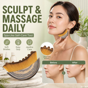 Lymphatic Contour Face Brush Gua Sha Eye and Neck Care Brush Facial Massage Tool Meridian Face Brush for Sculpting Relaxation and Daily Beauty Care