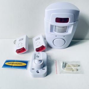 SENSOR ALARM ANTI MALING SENSOR GERAK DENGAN 2 REMOTE LUAR RUANGAN DENGAN NOISE 105 DESIBEL MOVEMENT