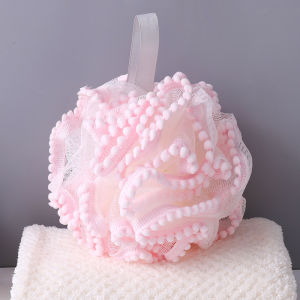 Spons Mandi Tebal Berat 35 Gram Lace Flower Shower Puff Bahan Lembut Soft Spons Mandi Jaring