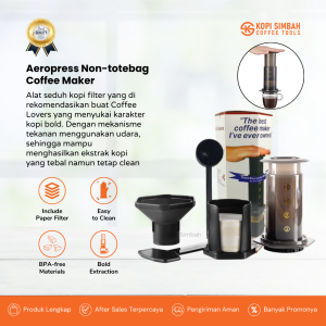 Aeropress Coffee Filter Maker Aerobie (Non Totebag) Aero Press Alat Seduh Kopi Manual Brew