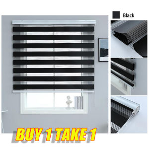 BUY 1 TAKE 1 60-180cm width Modern Korean Blinds For Window Venetians Duo Roller Curtain For Room Decoration