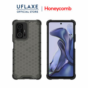 UFLAXE Honeycomb Ốp Cứng Chống Sốc cho Xiaomi 11T / 11T Pro Ốp Điện Thoại Trong Suốt Ốp Lưng Bảo Vệ Toàn Diện Bền Chặt Chống Vàng