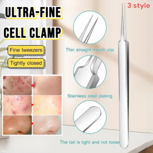 High Precision And High Hardness Cell Clamp Remove Acne Blackhead Tweezers Ultra-Fine Cell Clamp