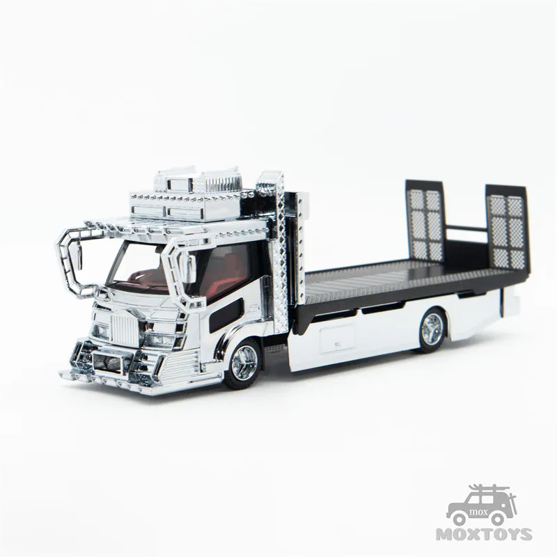 Micro Turbo 1:64 Dekotora Wing Custom / Flatbed Tow Truck