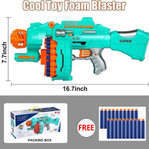 Soft Gun Toys Machine Gun Electric Toy Gun Kids Boys Birthday Gift Revolver Toy Gun Rubber Bullet Gun Toys Blaster Guns