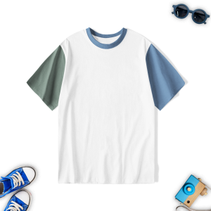 Kaos Anak Perempuan Lengan Pendek Kombinasi Katun Combed 24s Tebal 1-13 tahun Polos Baju Atasan