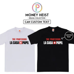 [Adult/Kid] Money Heist La casa de papel Trend Bella Ciao Professor Tokyo Berlin T-shirt Baju (Custom Name Nama Text)