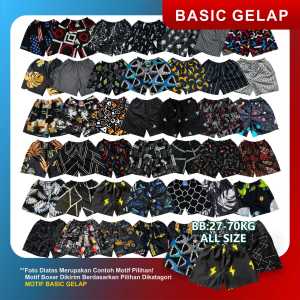 PAKET ISI 3 PCS CELANA PENDEK BOXER Pria Wanita Dewasa Murah Terbaru Motif Distro Premium | Celana Kolor | Celana Anak