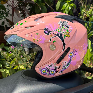 MSR Helm Dewasa Impressive - Pixie - Double Visor SNI Half Face