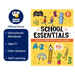 School Essentials Educational Workbook With 100+ Fun Reward Stickers for Kids (Age 7+)