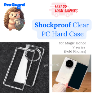 [SG] PC Phone Case Honor Magic V6 Magic V5 Magic V3 Fold Phone Case Clear PC Polycarbonate Hard Transparent Shockproof Casing