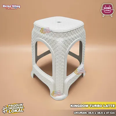 PROMO! Kingdom Turbo - Kursi Plastik Motif Minimalis Bangku Plastik Murah Rotan Baso Bangku Bakso