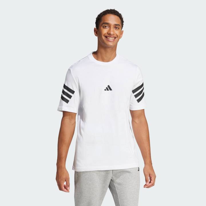 adidas Lifestyle Future Icons 3-Stripes Tee Men White JD4880 | Lazada
