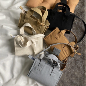 Tas Kanvas ALETTA Sling Bag Wanita Kanvas Premium Korea Tas Selempang Kanvas