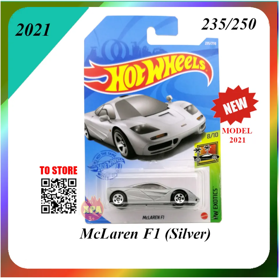 Hot Wheels McLaren F1 – HW Exotics Modellauto Auf Short Card – Grau, Mattel 2021