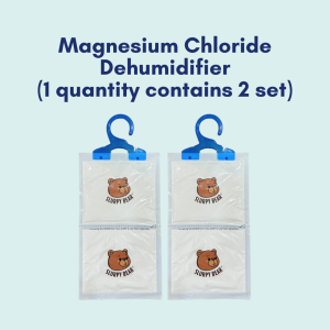 SLURPY BEAR Magnesium Chloride Dehumidifier Packs Wardrobe Drawer Moisture Absorber | Thirsty Hippo