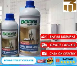 BODAS PEMBERSIH TOILET KERAK KERAMIK MEMBANDEL PORSELEN KAMAR MANDI SANGAT KUAT TIDAK PERLU DISIKAT AMAN DITANGAN