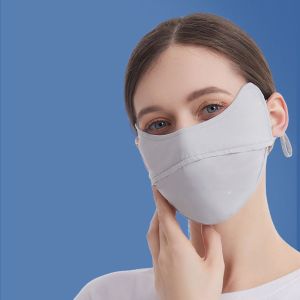 ผ้าคลุมหน้าผญ ผ้าคลุมหน้ากันuv YOCKY ที่ป้องกันใบหน้า ระบายอากาศได้ระบายอากาศ การปั่นจักรยาน อุปกรณ์ป้องกันดวงตา อุปกรณ์ตกปลาสำหรับตกปลา สีทึบทึบ ชนิดหูแขวน กิจกรรมกลางแจ้งกลางแจ้ง ป้องกันรังสียูวี ที่คลุมหน้า ไหมน้ำแข็ง ผ้าพันคอหน้าผ้าพันคอ