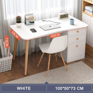 [100/120cm] Study Table with Drawer Computer Table Office table Desk for Writing Home Furniture Room