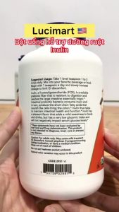 Bột uống Inulin Now foods [Hàng Mỹ] - có vị ngọt nhẹ có thể sử dụng như một chất thay thế đường trong đồ ăn và thức uống đặc biệt hữu ích cho người muốn giảm lượng đường tiêu thụ