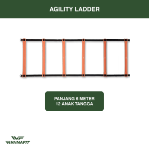 Agility Speed Ladder Wannafit Drills training Tangga Kelincahan Ketangkasan 6m 12 Knots Latihan Atlit Tangkas