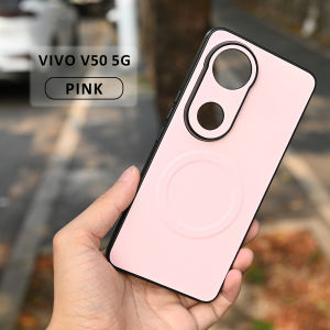 For Vivo V50 Casing Leather Hard Phone Case Cover