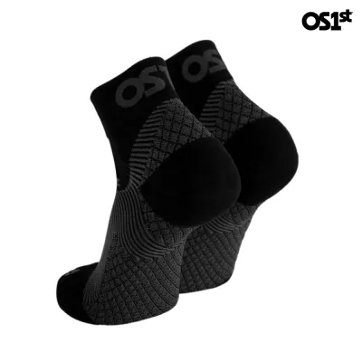 Os1St Fs4 Plantar Fasciitis 1/4 Crew - Black/Grey