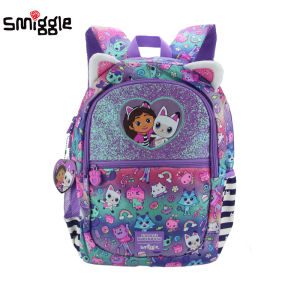 Australia Original Smiggle Childrens Schoolbag Cute Girl Backpack Cartoon Gabby shoulder Bag Kawaii Fashion Kids Bags 16 inches