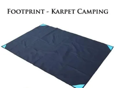 Alas Tenda Camping Footprint Ultralight Matras Karpet Tikar Lipat Piknik Tenda Camping Waterproof Free Case Anti Air