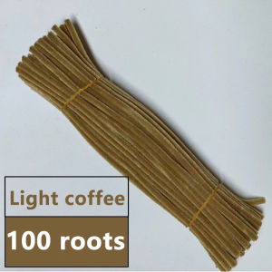 100 Pcs Fuzzy Wire Chenille Stems Diy Handicraft Material Packaging Plush Tube Creative Toy Twisted Stick