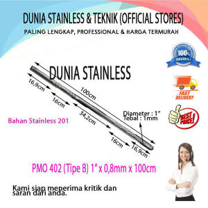 PMO 402 TIPE B 1" x 0.8mm x 100mm ornamen tangga pagar