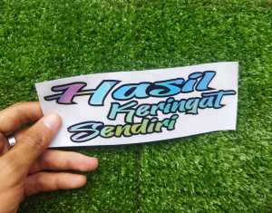 Stiker Hasil Keringat Sendiri
