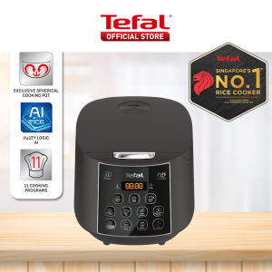 Tefal Easy Plus Rice Cooker 1.8L RK736B - 11 programs Artificial Intelligence spherical pot removeable inner lid 10 cups
