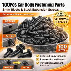 Universal Plastic Expansion Screw Front and Rear Bumper Buckle Expanding Car Fasteners Push Retainer Pin Rivet Bumper Door Trim Panel Retainer Fastener Kit