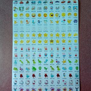 Sticker khen thưởng học sinh bằng tiếng anh.