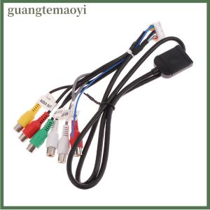 guangtemaoyi 20 P Plug Car Stereo Radio RCA Output AUX Wire Harness Wiring Connector Adaptor Subwoofer Cable 4G SIM Card Slot Car Radio Cable