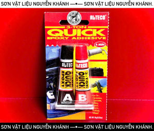 Keo dán Epoxy 2 thành phần Alteco 3-Ton Quick – Khô nhanh 4 phút siêu dính kim loại gỗ kính nhựa gốm