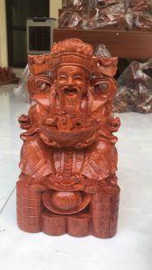 Tượng thần tài bê hũ vàng phong thủy kt 30 /16/14