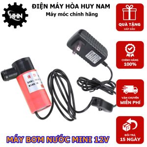 Máy Bơm Nước Mini 12V - Chuyên Dụng Cho Các Loại Máy Cắt Bê Tông Bể Cá Sục khí Tiểu Cảnh - HÀNG CHÍNH HÃNG - BẢO HÀNH TOÀN QUỐC