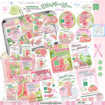Tổng hợp các set gói đồ gói card gói hàng xinh xắn theo màu corquette trái cây dễ thương