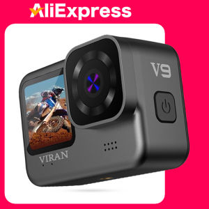 NEW CERASTES V9 4K WiFi Anti-shake Action Camera Go With Remote Control Screen Waterproof Sport Camera pro drive recorde