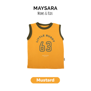 Kaos Anak Singlet Sleevless Kutung Basketball Series Maysara 1 2 3 4 5 Tahun