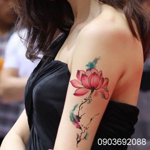 Tattoo Flower HCM Hình Xăm Dán 10x19cm nhiều mẫu Sticker Tattoo tạm thời Ivy Store