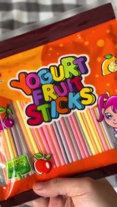 H&Y Yogurt Fruit Sticks Candy 180g 100pcs/Long Sticks 250g -50pcs/pack Childhood Nostalgic Sweet Chewy Colorful Party Treats Kids Favorite Road Trip Paninda Masarap Fruity Milk Sticks Long Colorful Rainbow Candy Filipino Snacks