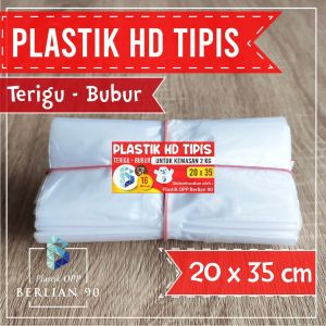 (250 GR) HD Tipis 20x35 cm Plastik Buram Bungkus Makanan Tahan Panas