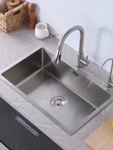 [Cozy ]Multi-Function Kitchen Sink Thickening Sink Antifouling Undermount Kitchen Sink Household Stainless Steel Sink