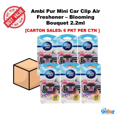 [CARTON DEAL] Ambi Pur Mini Car Clip Air Freshener 2.2ml x 2 Twin Pack / Single Pack