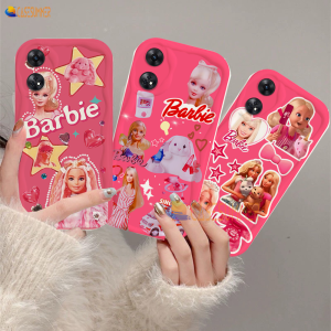 (Lokal Ready) Casesummer Casing hp OPPO A17 A17k A12 A16 A16s A54s A16k A16e A5s A7 A11K A1K A57 4G A58 A78 A77S A53 2020 A3s A12e A33 A31 A52 A92 A54 Reno 8T 4G Reno 5F Cute Pretty Princess Barbie 3D Wavy Curved Edge Soft Tpu Case